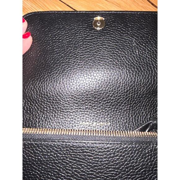 Preloved- Tory Burch Tory Burch Thea Black Crossbody Bag Wallet Clutch Purse - Picture 6 of 10